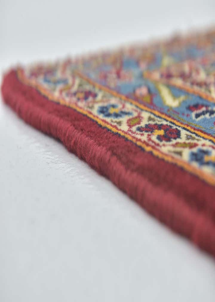 9' 7 x 13' 3 Hand Knotted Kashan Persian Wool Rug