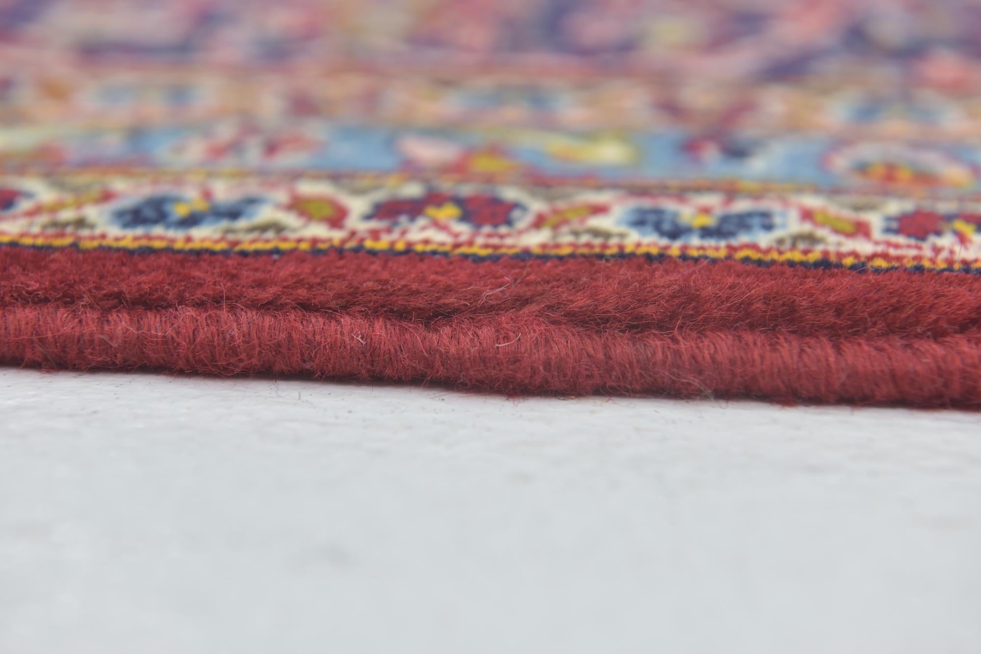 9' 7 x 13' 3 Hand Knotted Kashan Persian Wool Rug