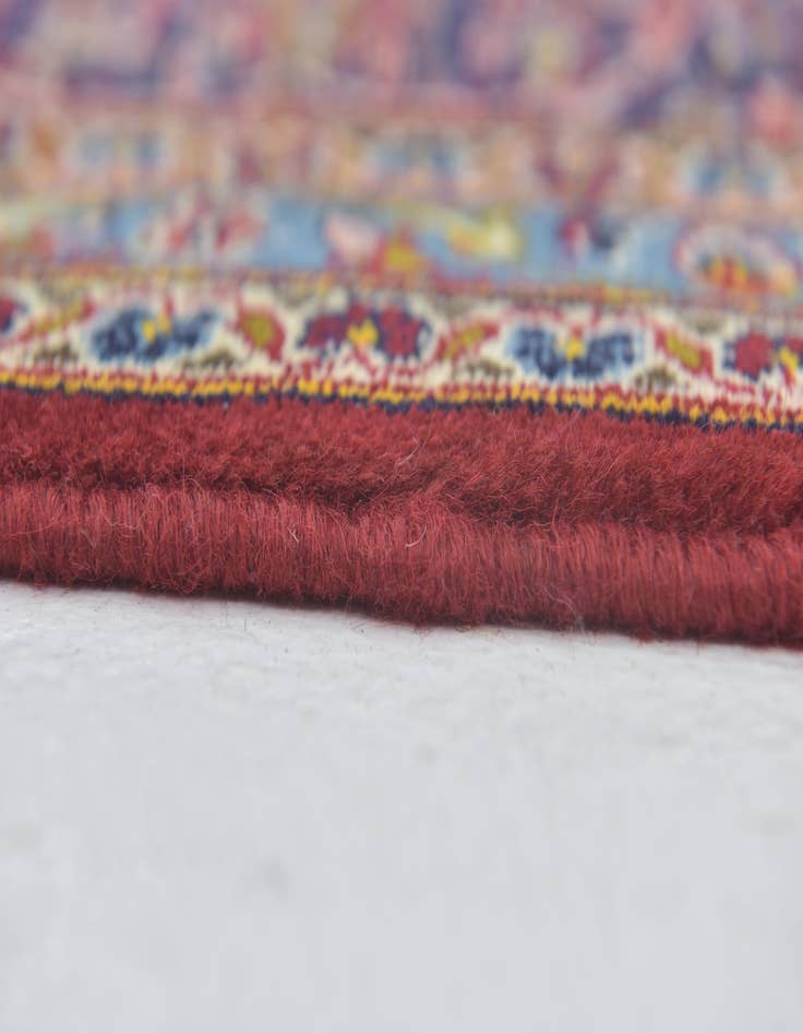 Detail image of 9' 7 x 13' 3 Hand Knotted Kashan Persian Wool Rug