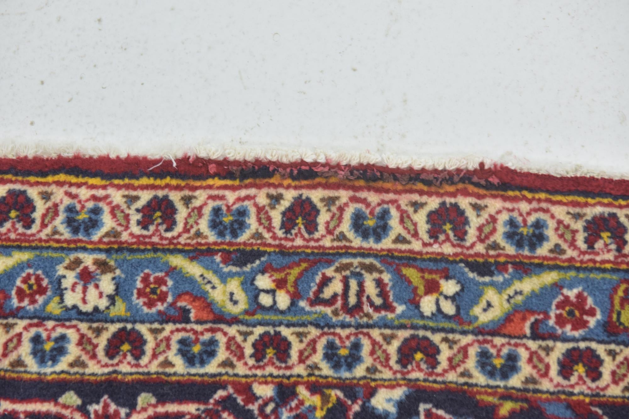 9' 7 x 13' 4 Hand Knotted Kashan Persian Wool Rug