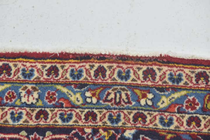 9' 7 x 13' 4 Hand Knotted Kashan Persian Wool Rug