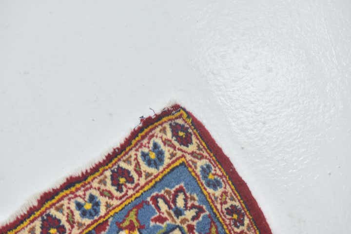 9' 7 x 13' 4 Hand Knotted Kashan Persian Wool Rug