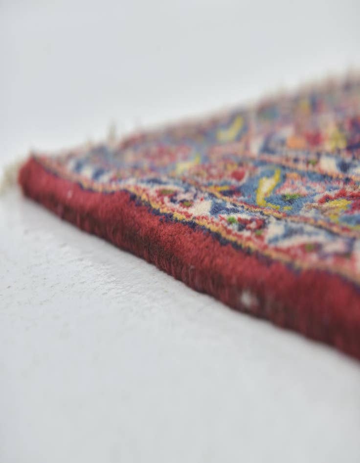 Detail image of 9' 10 x 13' 3  Hand Knotted Kashan Persian Wool Rug