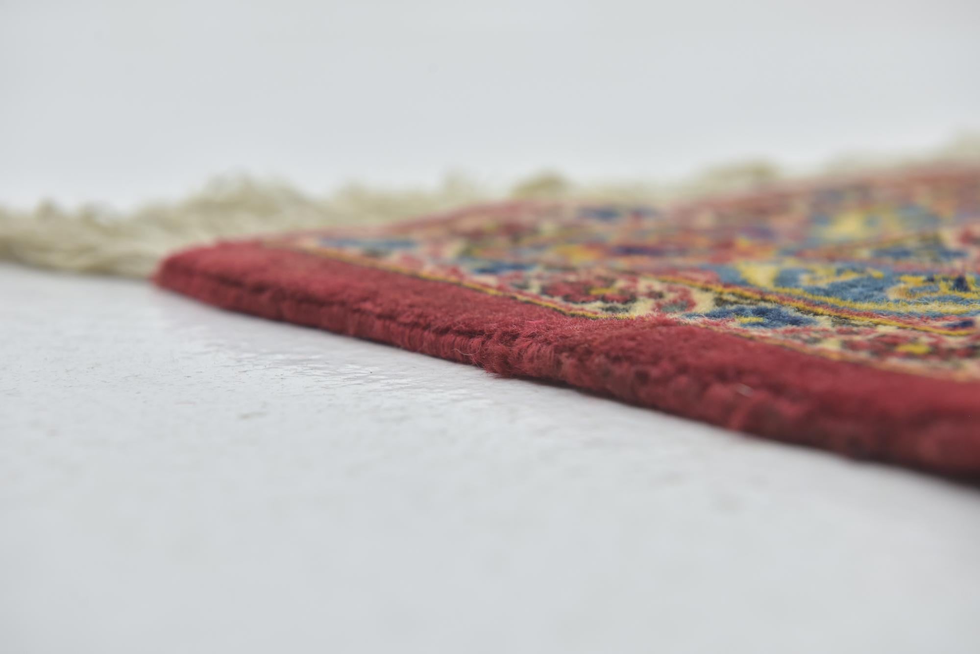 9' 10 x 12' 10 Hand Knotted Kashan Persian Wool Rug