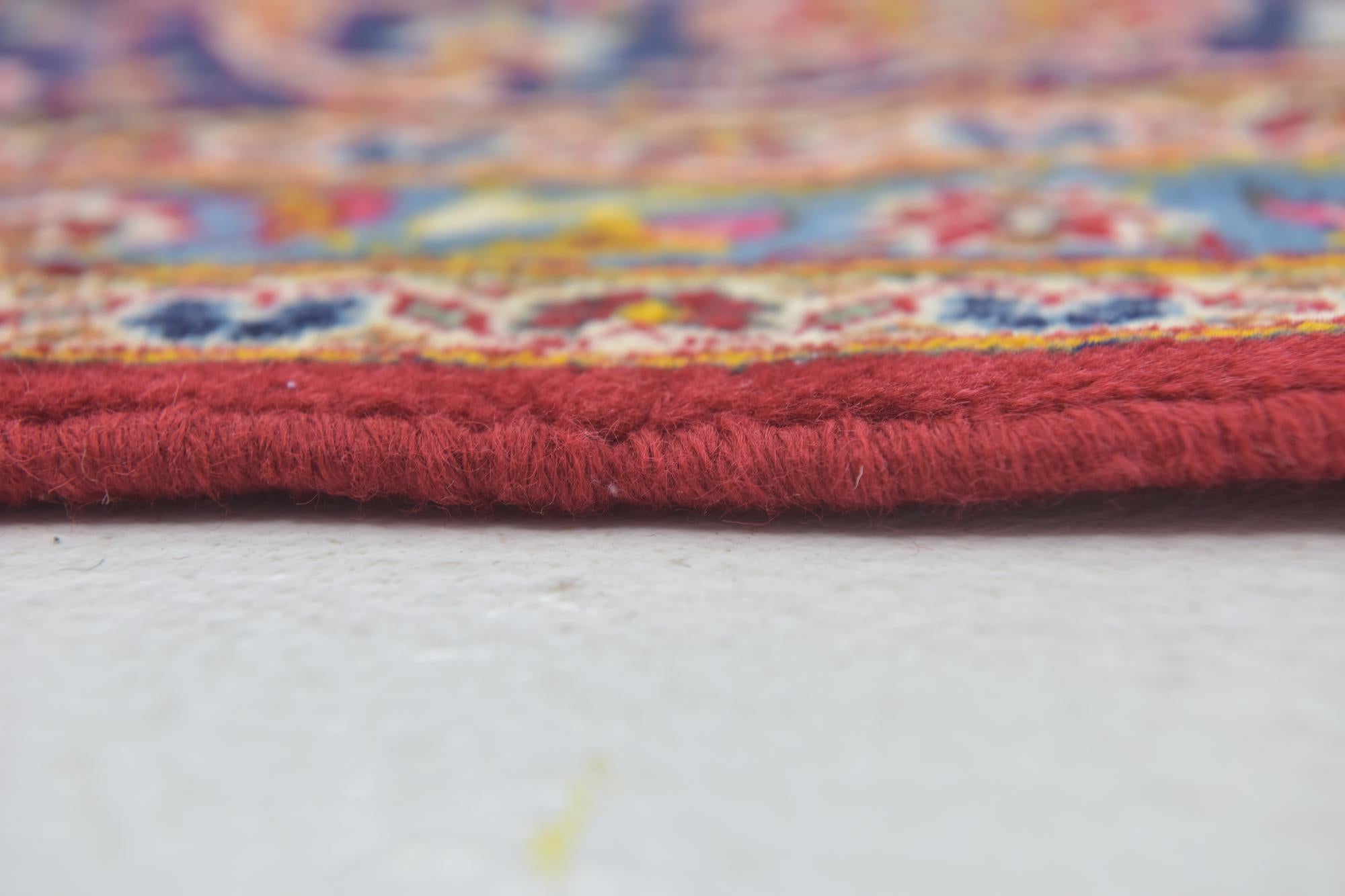 9' 6 x 13' 5 Hand Knotted Kashan Persian Wool Rug