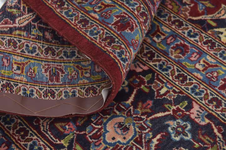 9' 9 x 13' 3 Hand Knotted Kashan Persian Wool Rug