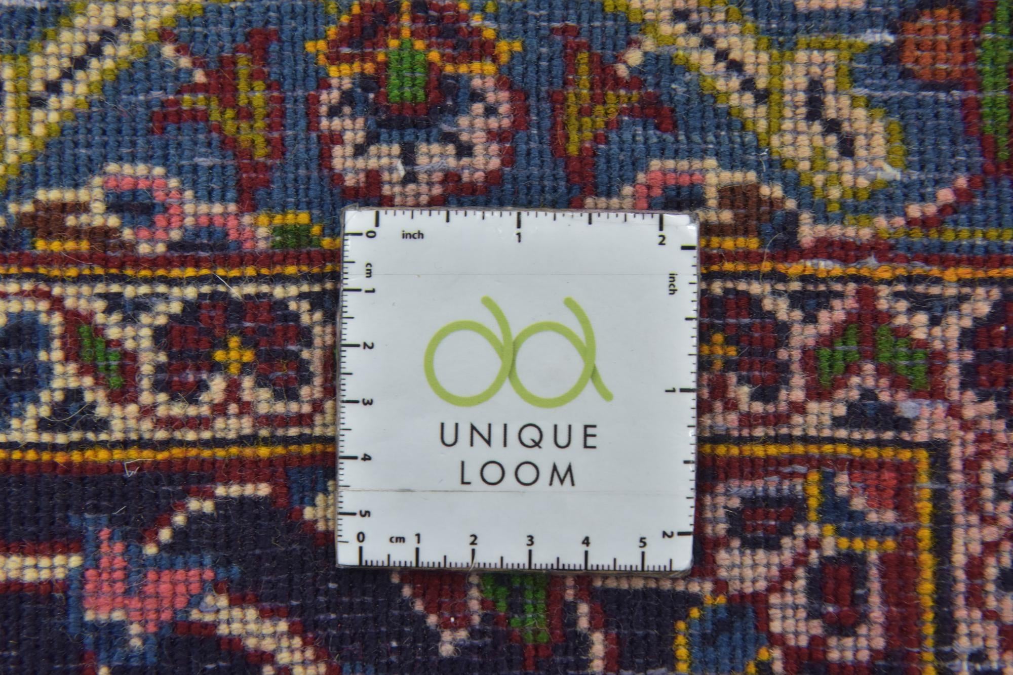 9' 6 x 13' 5 Hand Knotted Kashan Persian Wool Rug