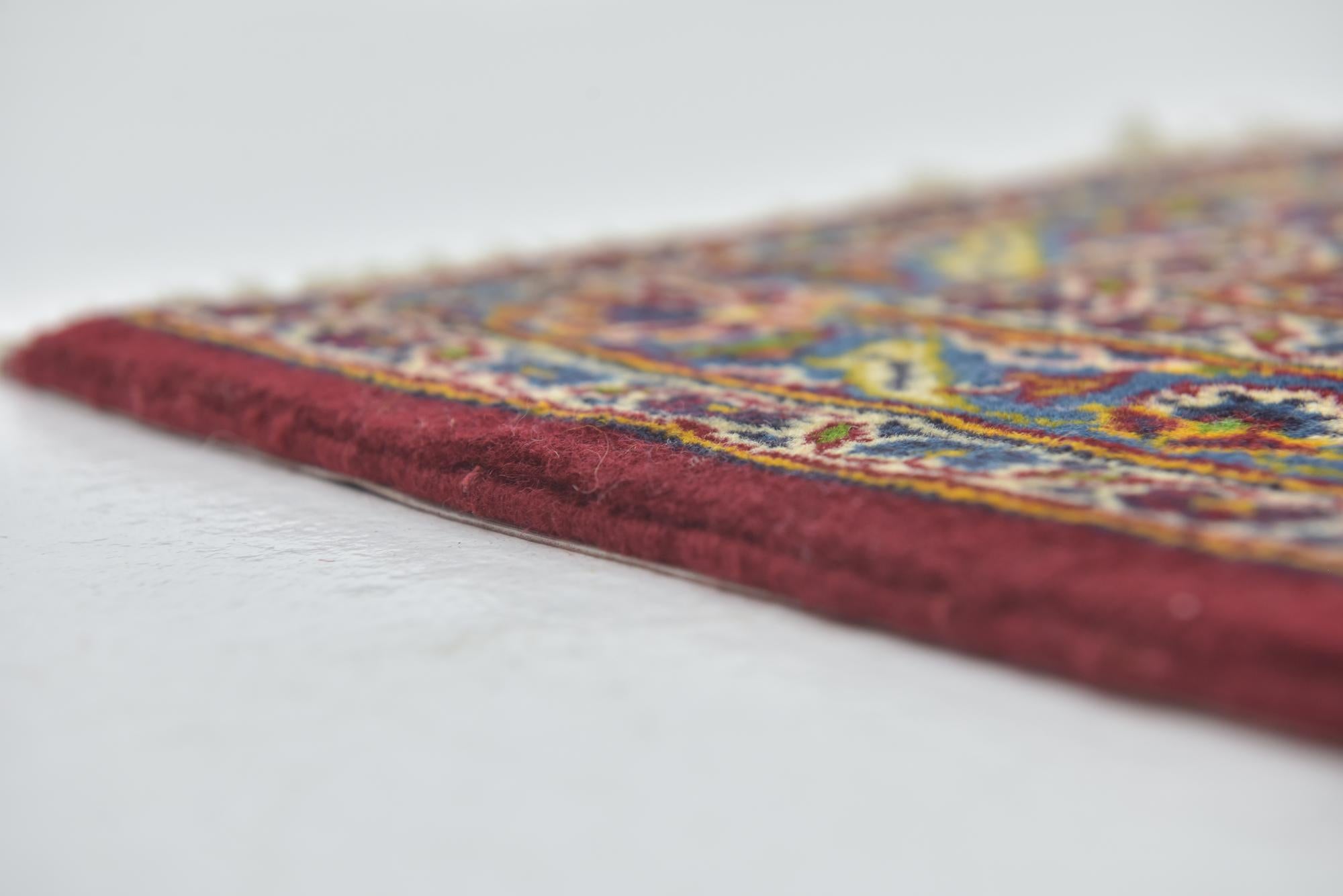 9' 6 x 13' 5 Hand Knotted Kashan Persian Wool Rug