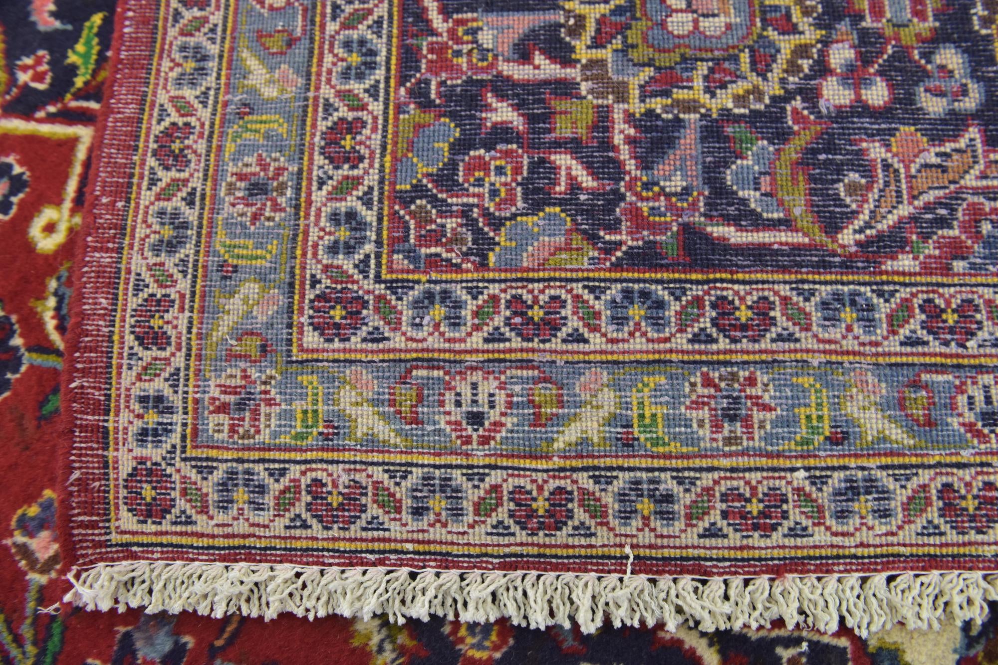 295cm x 405cm Hand Knotted Kashan Persian Wool Rug