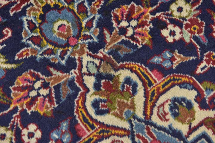 9' 9 x 13' 4 Hand Knotted Kashan Persian Wool Rug