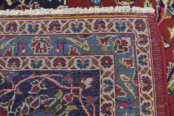 9' 9 x 13' 4 Hand Knotted Kashan Persian Wool Rug