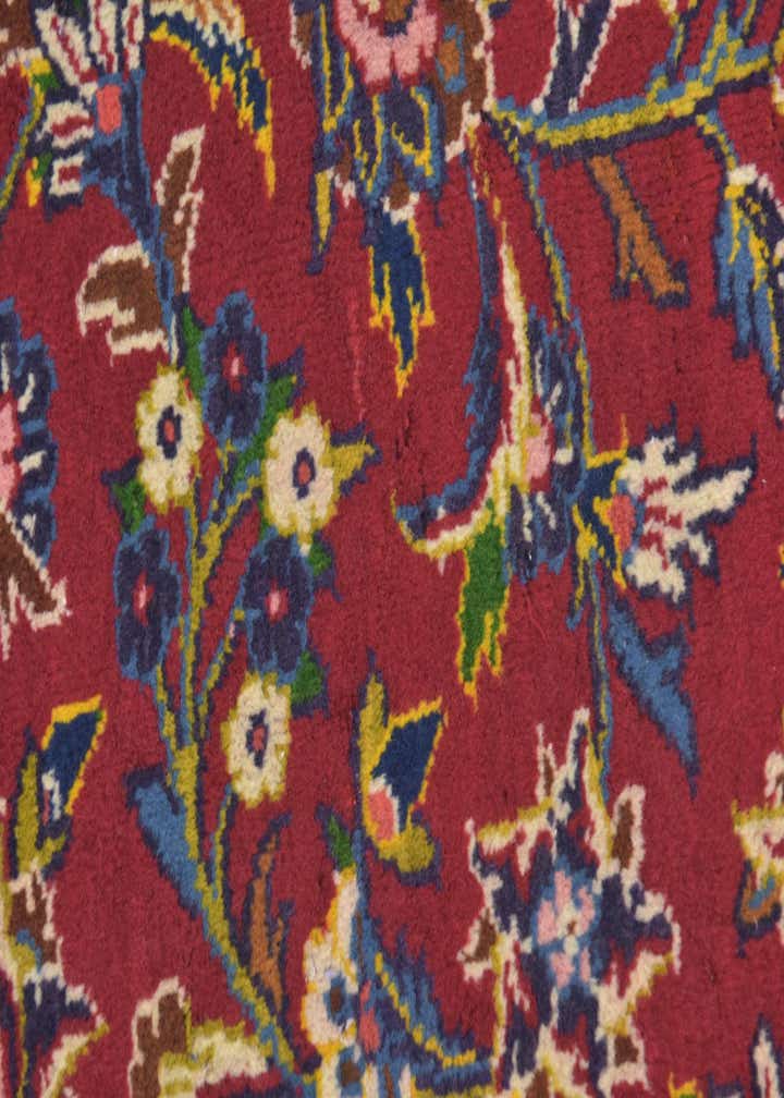 9' 8 x 12' 9 Hand Knotted Kashan Persian Wool Rug