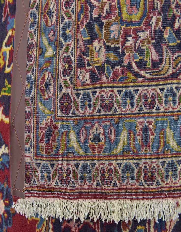 Detail image of 9' 8 x 12' 9  Hand Knotted Kashan Persian Wool Rug