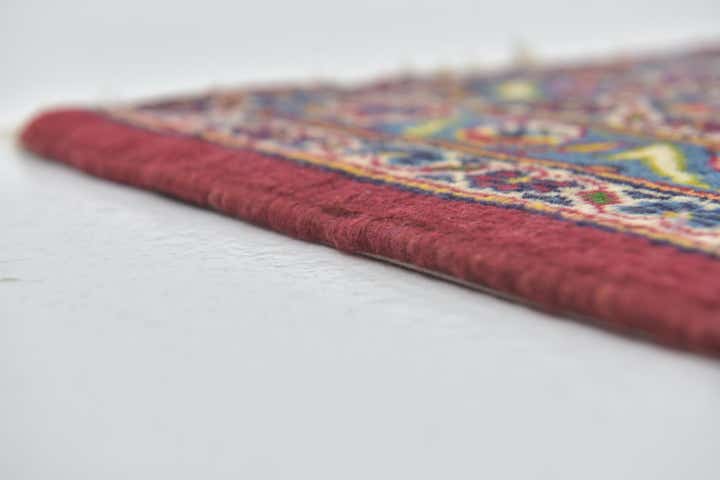 9' 8 x 12' 9 Hand Knotted Kashan Persian Wool Rug