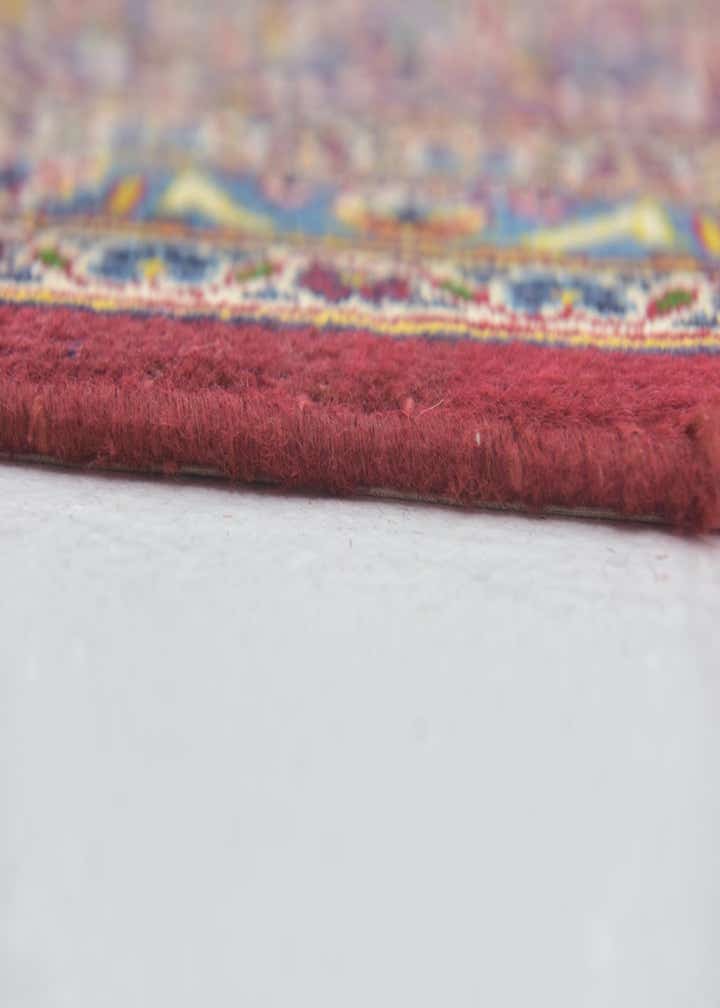 9' 8 x 12' 9 Hand Knotted Kashan Persian Wool Rug