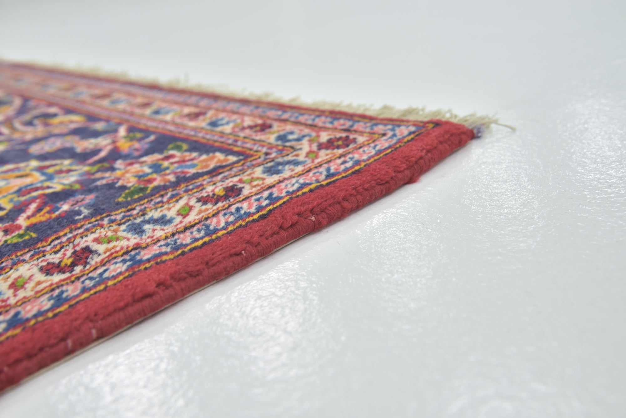 7' 2 x 10' 7 Hand Knotted Kashan Persian Wool Rug