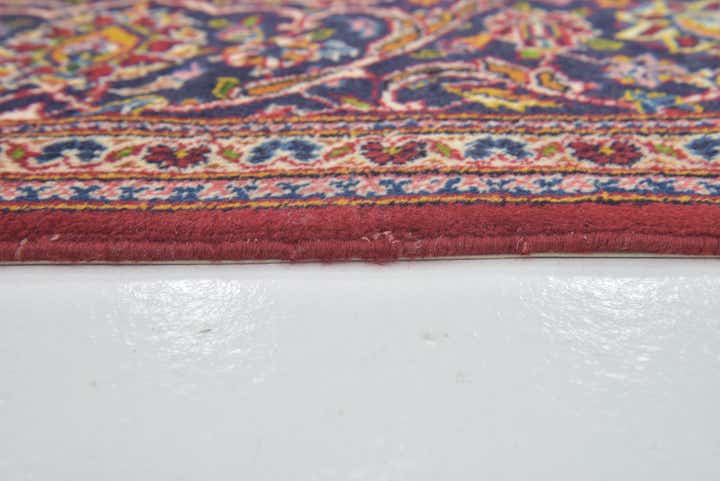 7' 2 x 10' 7 Hand Knotted Kashan Persian Wool Rug