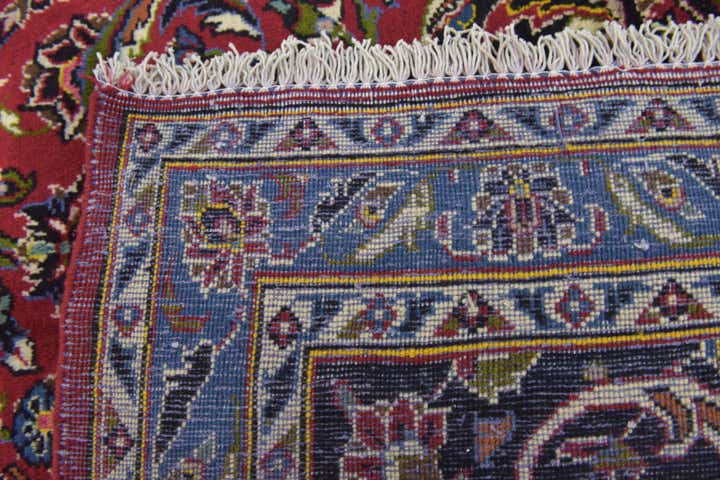 9' 9 x 13' Hand Knotted Kashan Persian Wool Rug
