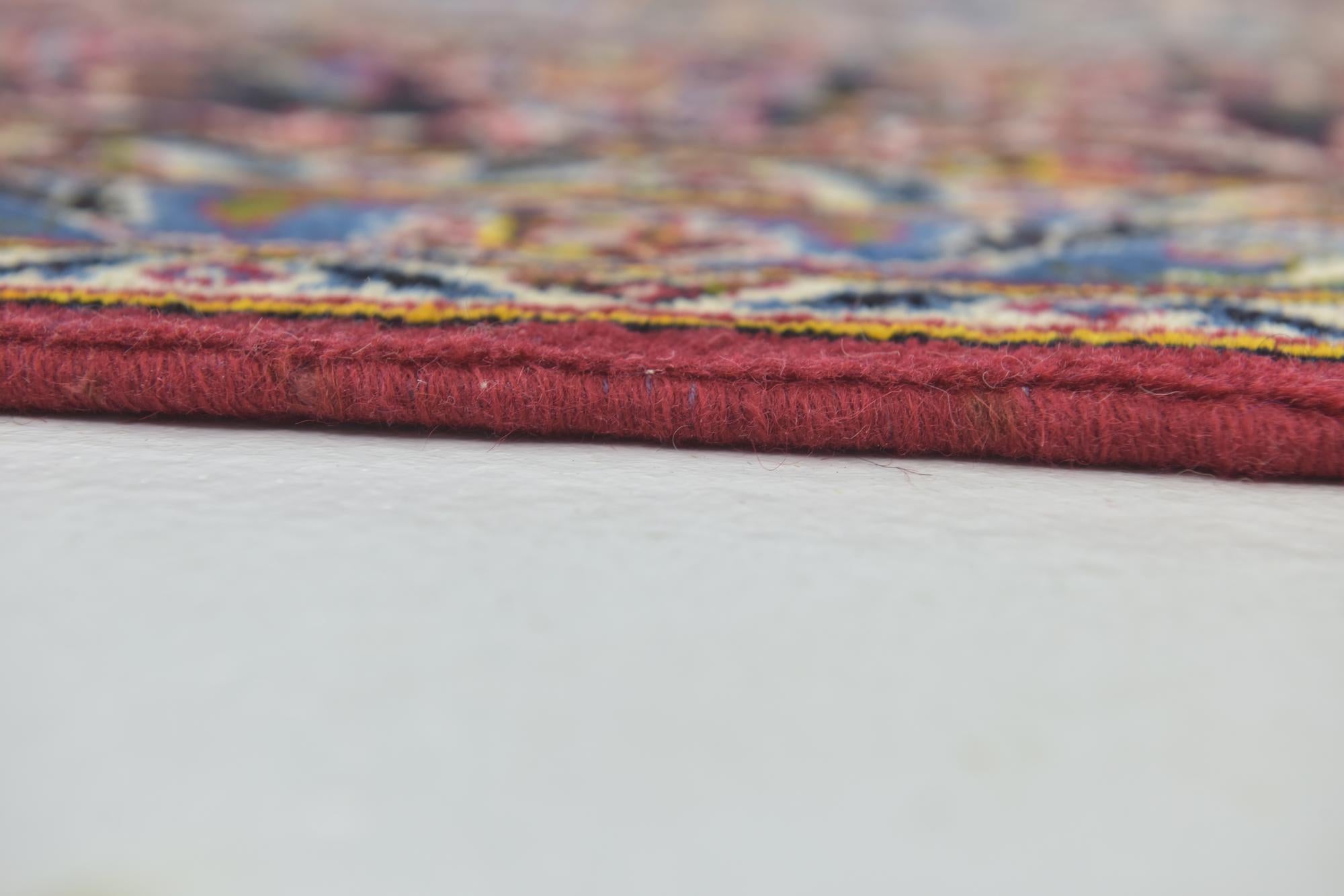 9' 9 x 13' Hand Knotted Kashan Persian Wool Rug