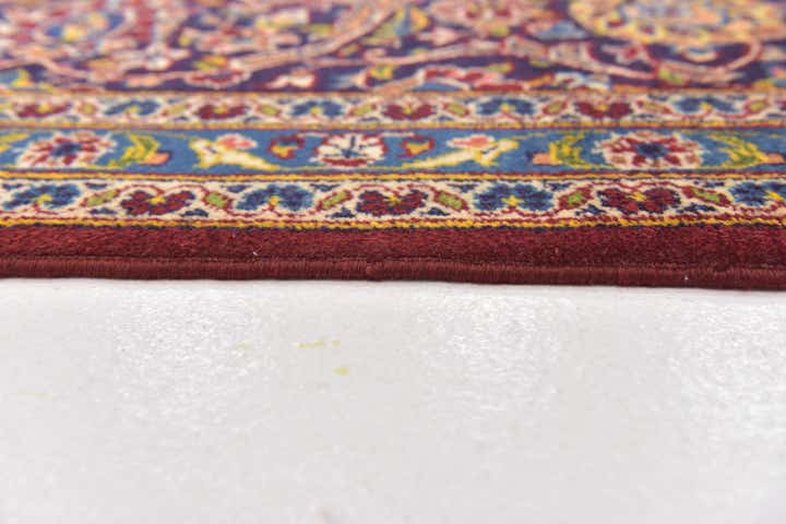 9' 8 x 13' 9 Hand Knotted Kashan Persian Wool Rug