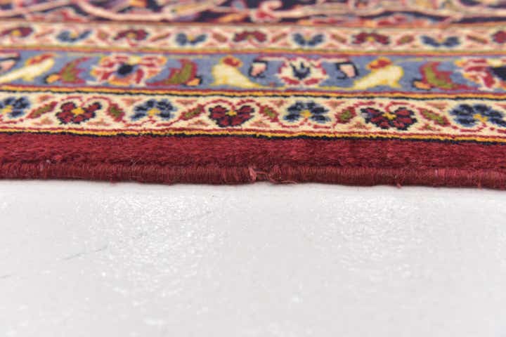 9' 8 x 12' 7 Hand Knotted Kashan Persian Wool Rug