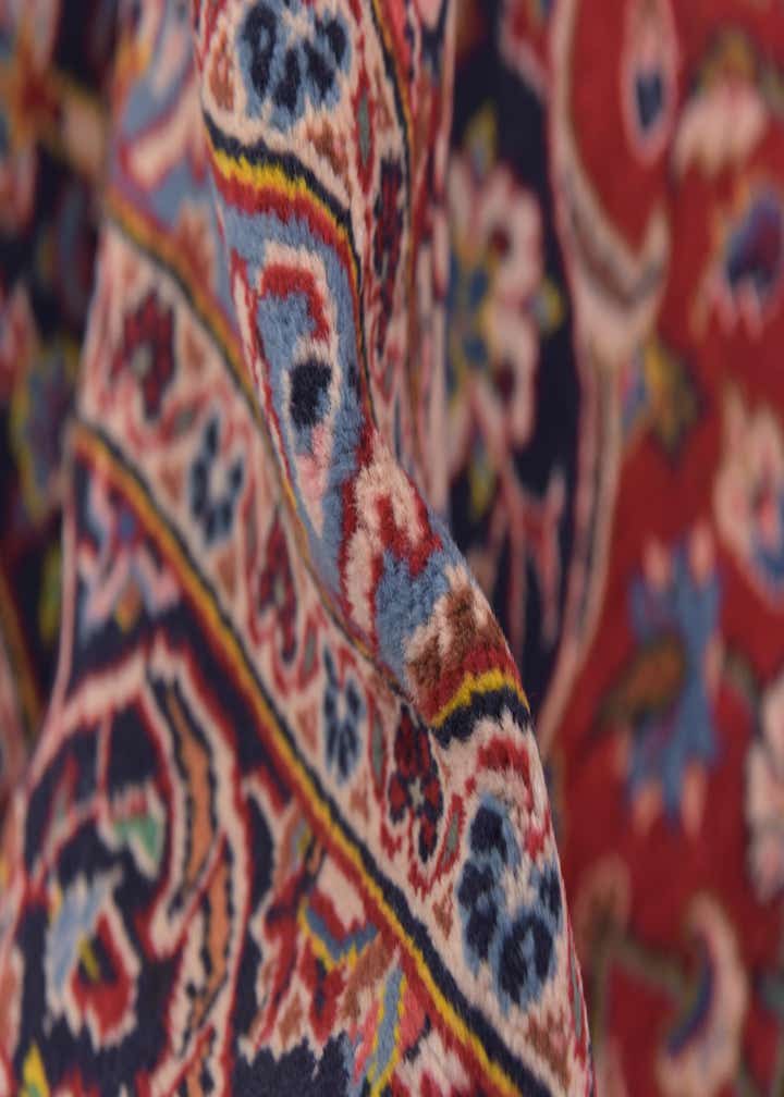 9' 9 x 13' 2 Hand Knotted Kashan Persian Wool Rug