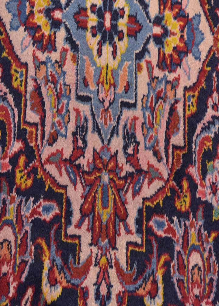 9' 9 x 13' 2 Hand Knotted Kashan Persian Wool Rug