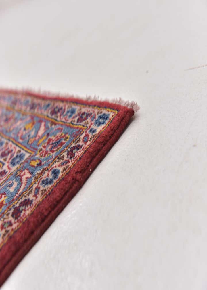 9' 9 x 13' 2 Hand Knotted Kashan Persian Wool Rug