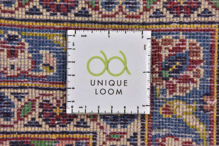 9' 7 x 12' 10 Hand Knotted Kashan Persian Wool Rug