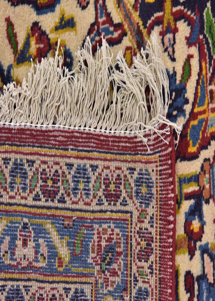 9' 7 x 12' 10 Hand Knotted Kashan Persian Wool Rug