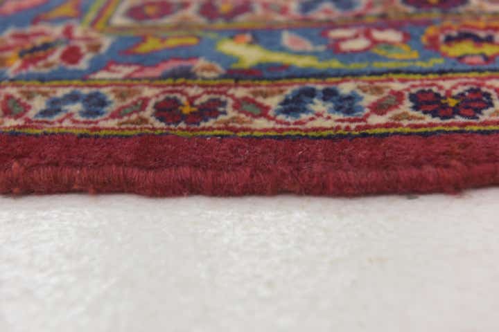 9' 9 x 13' 9 Hand Knotted Kashan Persian Wool Rug