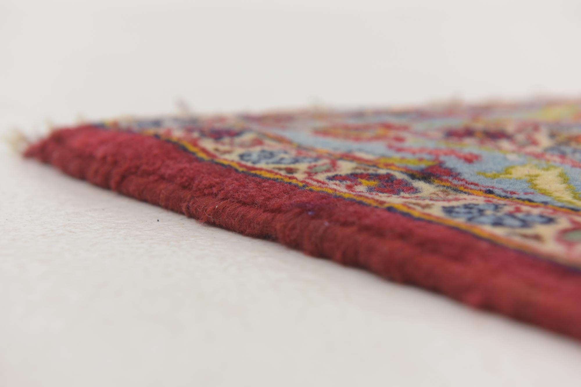 9' 8 x 13' 5 Hand Knotted Kashan Persian Wool Rug