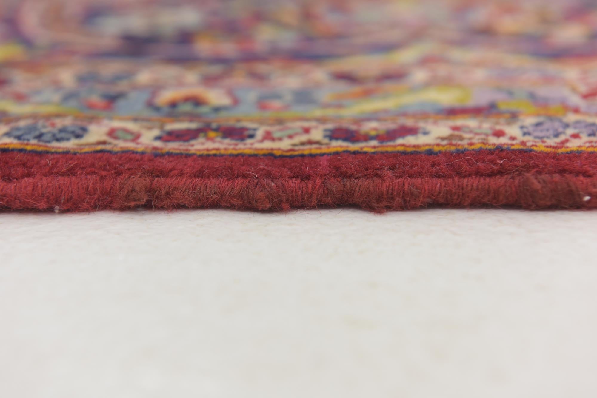 9' 8 x 13' 5 Hand Knotted Kashan Persian Wool Rug