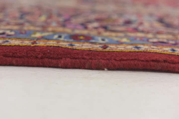 8' 7 x 12' 3 Hand Knotted Kashan Persian Wool Rug