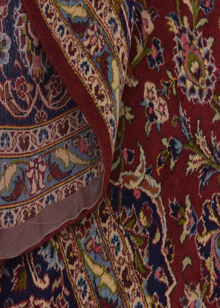 9' 7 x 14' 2 Hand Knotted Kashan Persian Wool Rug