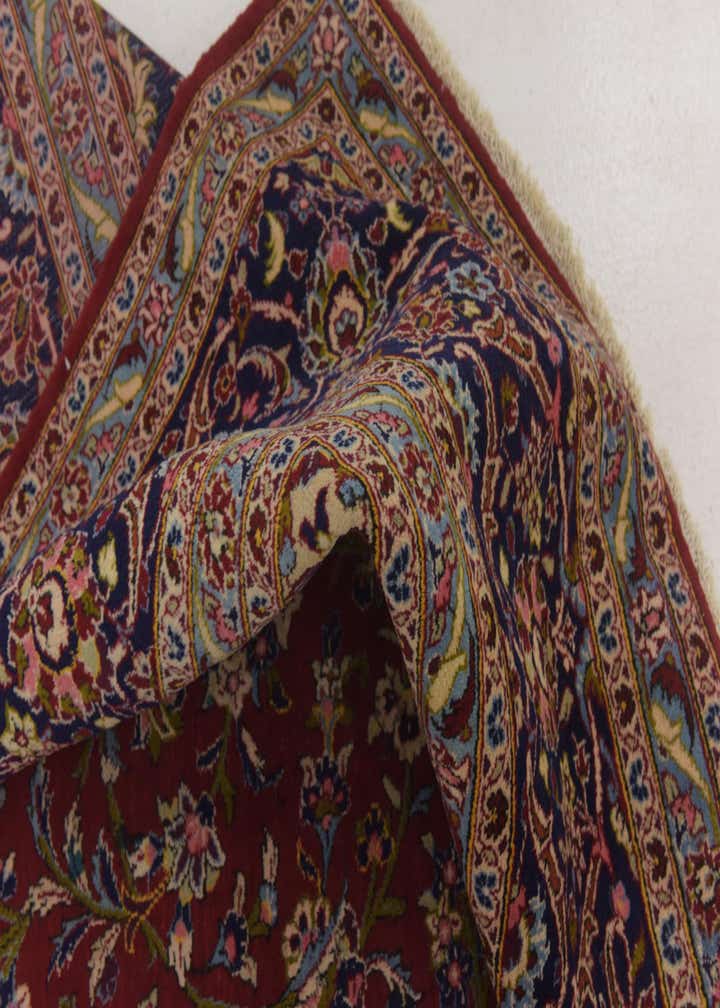 9' 7 x 14' 2 Hand Knotted Kashan Persian Wool Rug