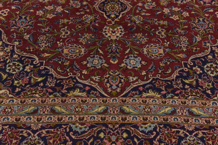 290cm x 430cm anudado a mano Kashan Alfombra Persa Lana