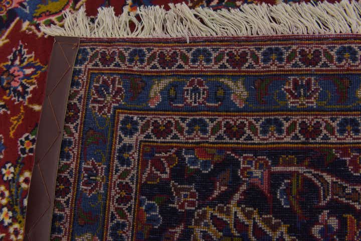 9' 10 x 14' 4 Hand Knotted Kashan Persian Wool Rug