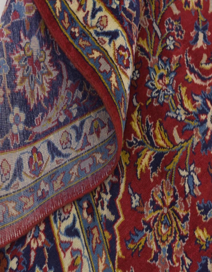 Detail image of 10' x 13' 6  Hand Knotted Kashan Persian Wool Rug