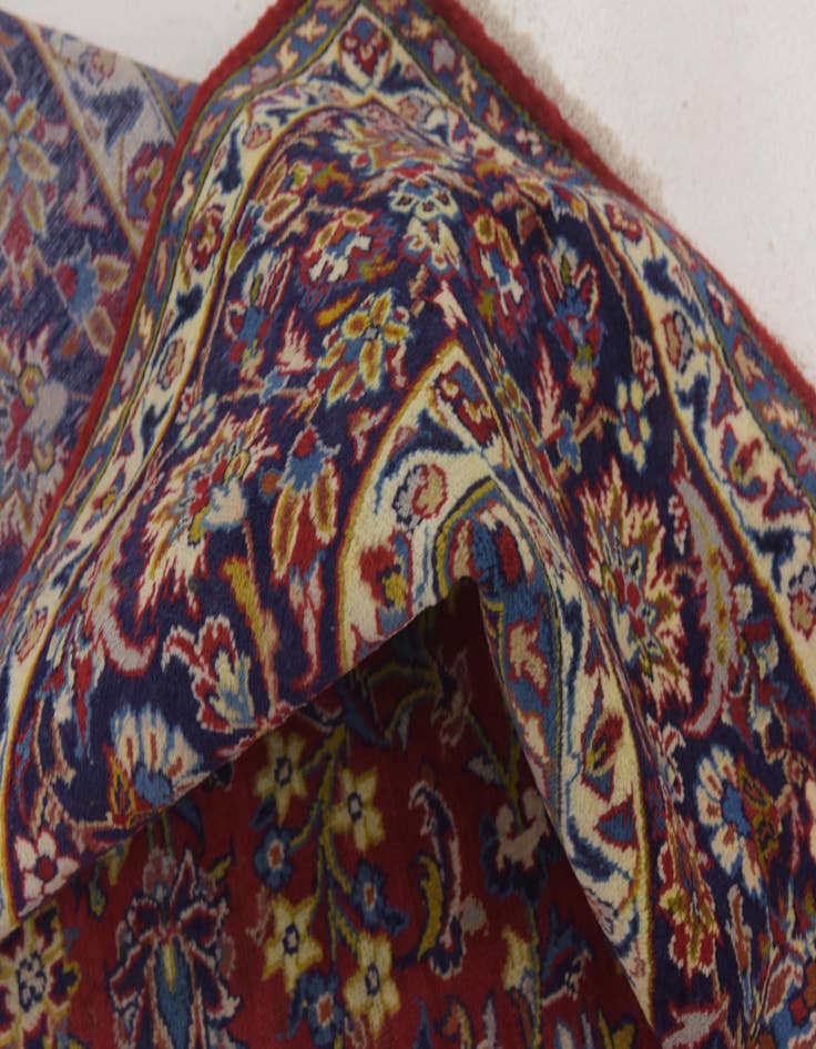 Detail image of 10' x 13' 6  Hand Knotted Kashan Persian Wool Rug