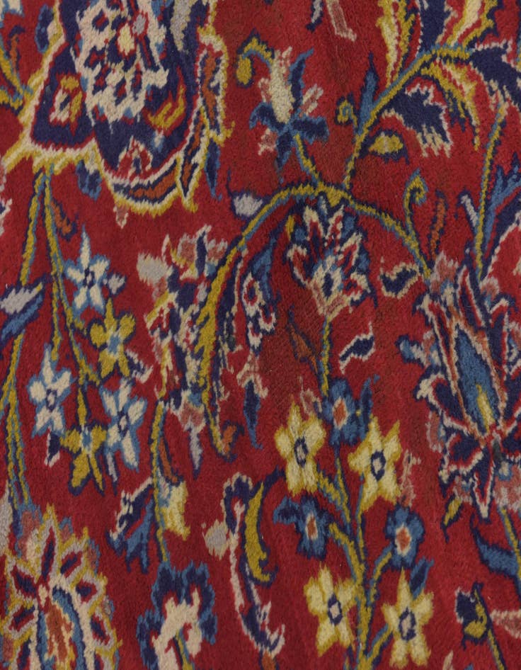 Detail image of 10' x 13' 6  Hand Knotted Kashan Persian Wool Rug