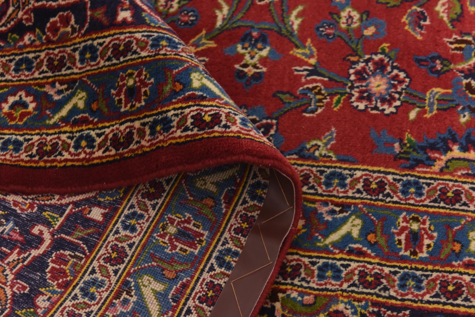 9' 6 x 13' Hand Knotted Kashan Persian Wool Rug