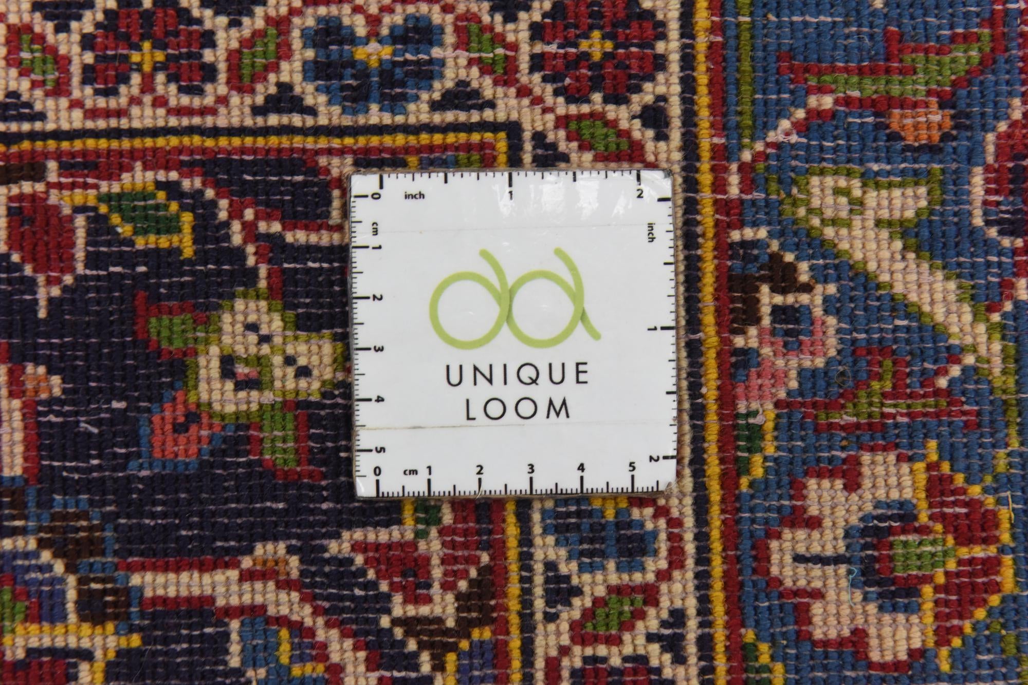 9' 6 x 13' Hand Knotted Kashan Persian Wool Rug