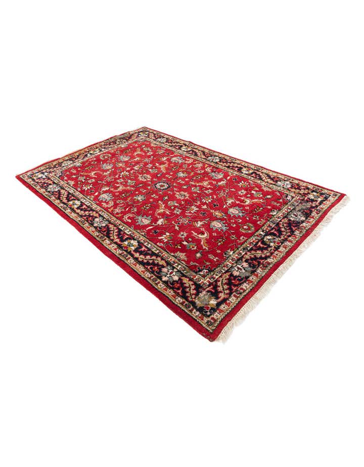 5' 7 x 8' 5 Hand Knotted Kashan Wool Rug