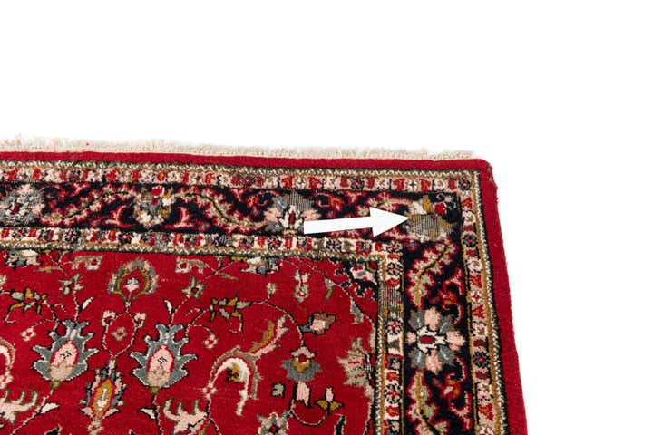5' 7 x 8' 5 Hand Knotted Kashan Wool Rug