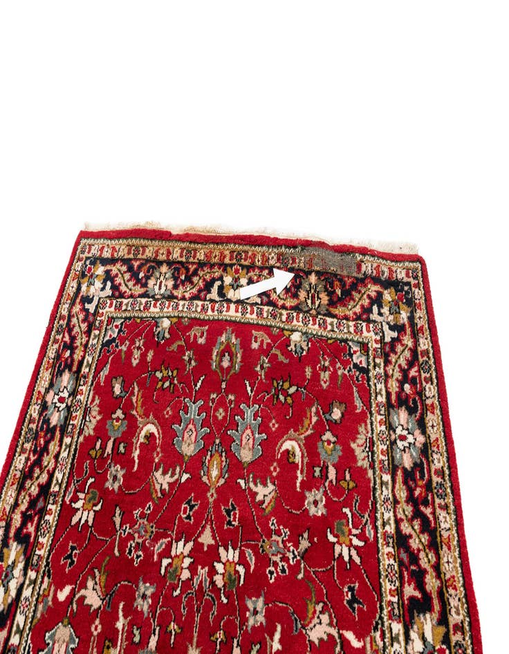 Detail image of 5' 7 x 8' 5  Hand Knotted Kashan Wool Rug