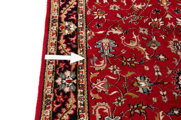 5' 7 x 8' 5 Hand Knotted Kashan Wool Rug