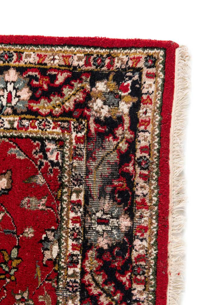5' 7 x 8' 5 Hand Knotted Kashan Wool Rug
