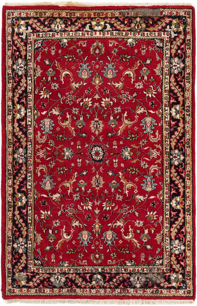 5' 7 x 8' 5 Hand Knotted Kashan Wool Rug