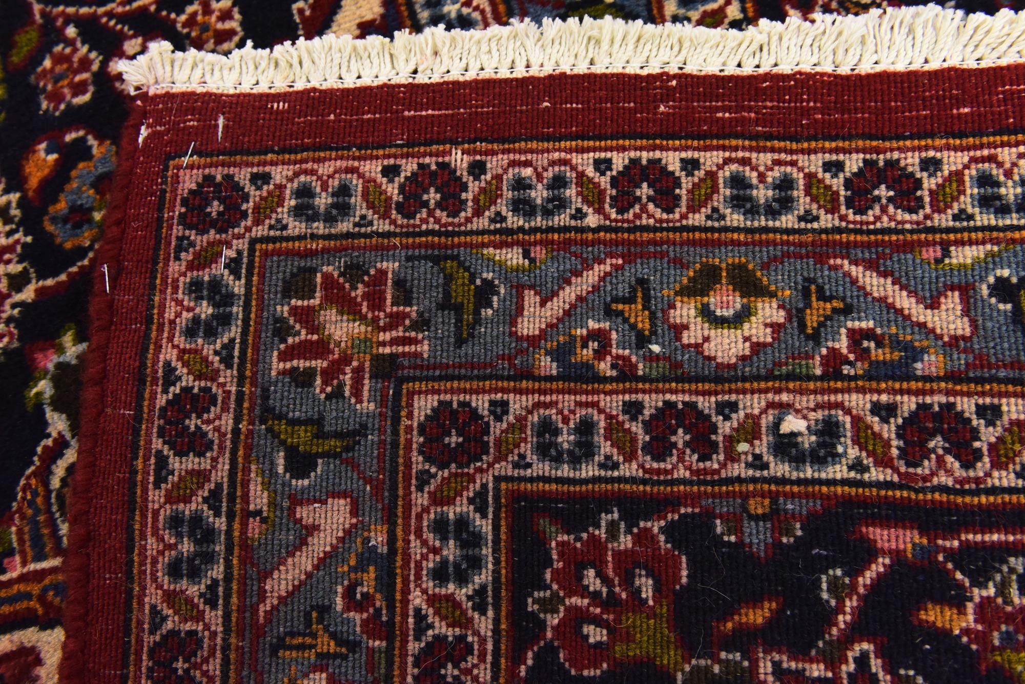 9' 9 x 12' 6 Hand Knotted Kashan Persian Wool Rug